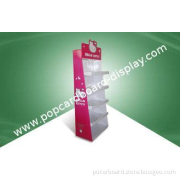 Strong POP Cardboard Display Floor Display Stands For Hello